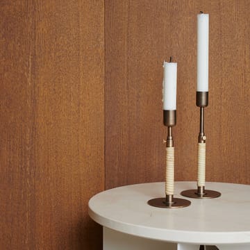 Mesa de apoio Androgyne - marble ivory, ø42 cm, estante de aço marfim - Audo Copenhagen