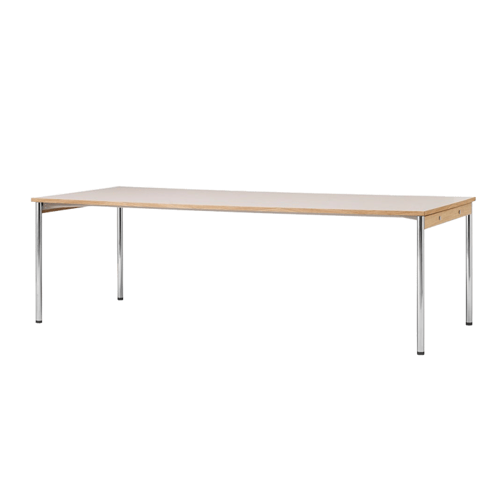 Mesa de conferência Co Table 240x100cm - Chrome-laminate creme - Audo Copenhagen