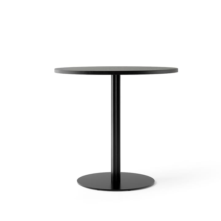 Mesa de jantar Harbour Column - Oak black-ø80 cm-estante preta - Audo Copenhagen