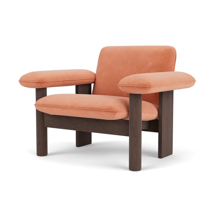 Poltrona Brasilia low back - Dark oak-Avalon 012 - Audo Copenhagen