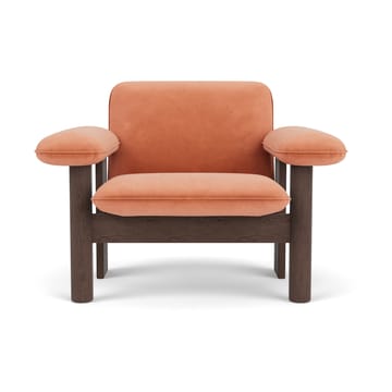 Poltrona Brasilia low back - Dark oak-Avalon 012 - Audo Copenhagen