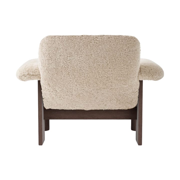 Poltrona Brasilia low back, Dark oak-Nature sheepskin curly Audo Copenhagen