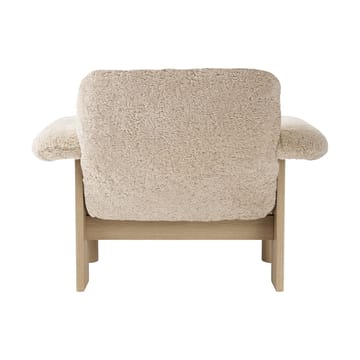 Poltrona Brasilia low back - Natural oak-Nature sheepskin curly - Audo Copenhagen