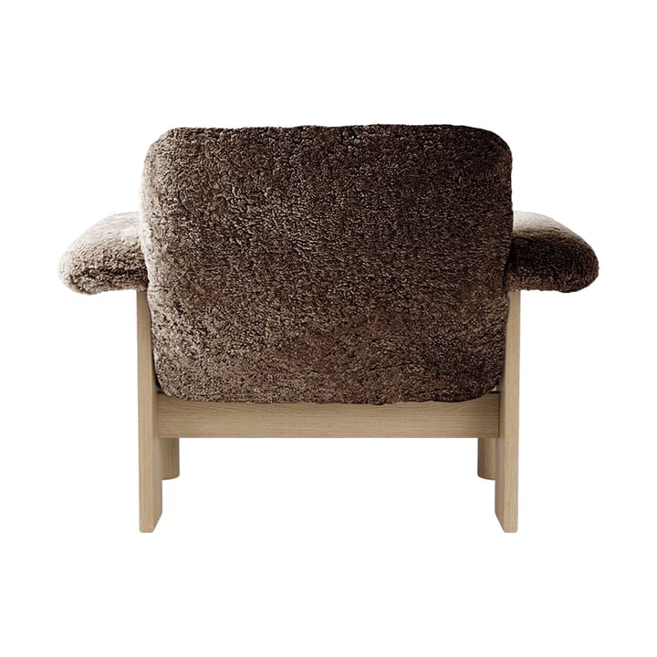 Poltrona Brasilia low back, Natural oak-Sahara sheepskin curly Audo Copenhagen