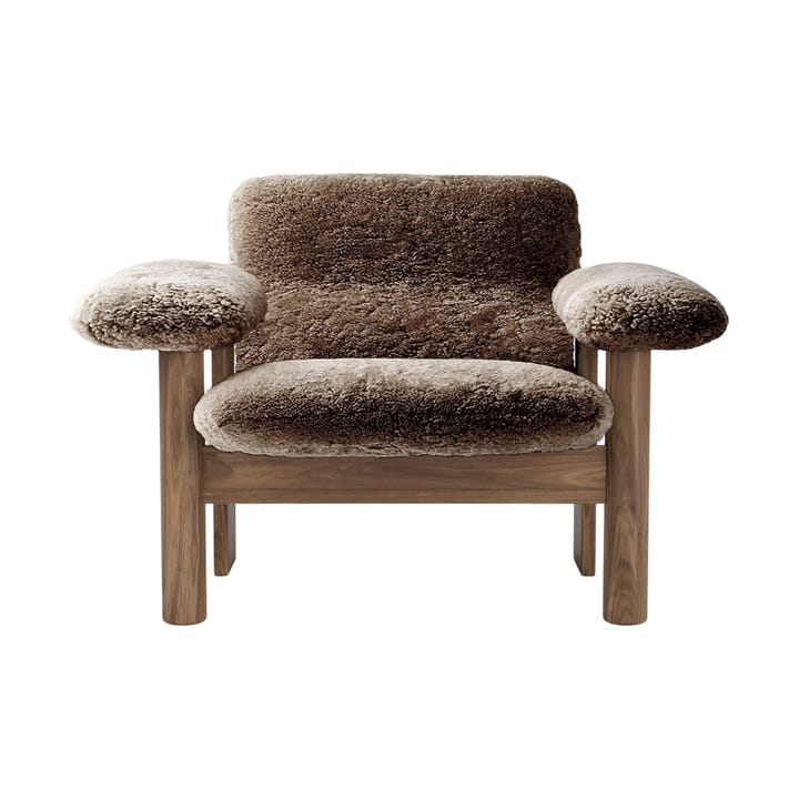 Poltrona Brasilia low back, Walnut-Sahara sheepskin curly Audo Copenhagen