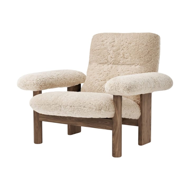 Poltrona Brasilia, Walnut-Nature sheepskin curly Audo Copenhagen