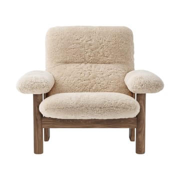 Poltrona Brasilia - Walnut-Nature sheepskin curly - Audo Copenhagen