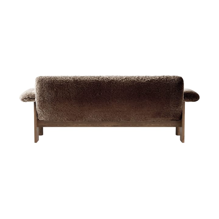 Sofá 2 assentos Brasilia, Walnut-Sahara sheepskin curly Audo Copenhagen