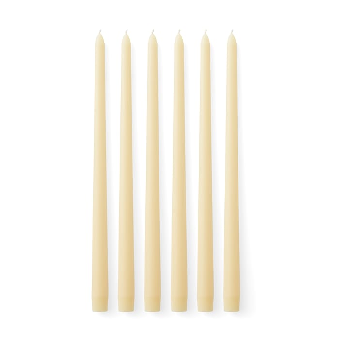 Velas Spire 38 cm 6-unidades , Ivory Audo Copenhagen