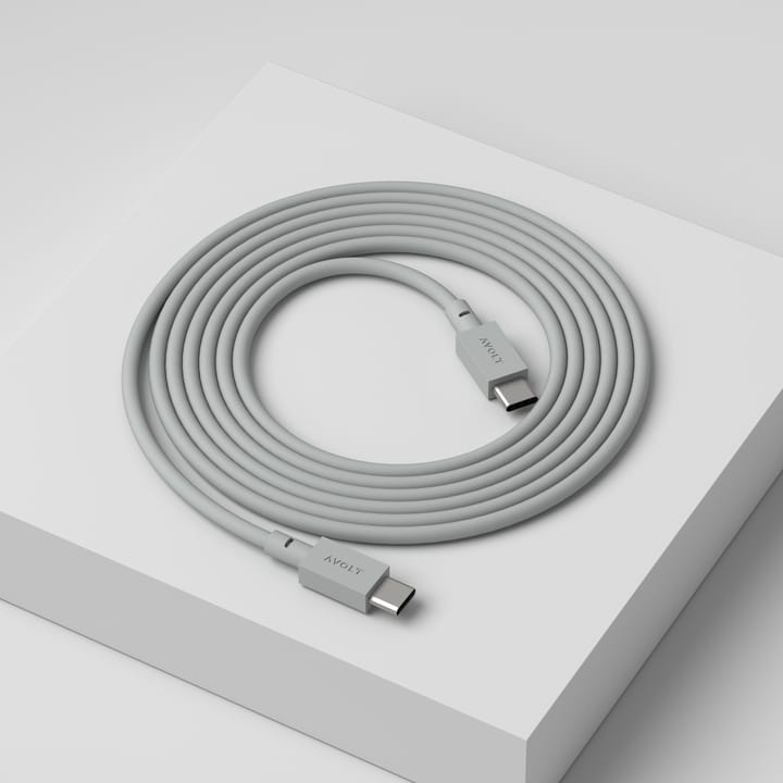 Cable 1 USB-C para USB-C cabo de carregamento 2 m, Gotland gray Avolt