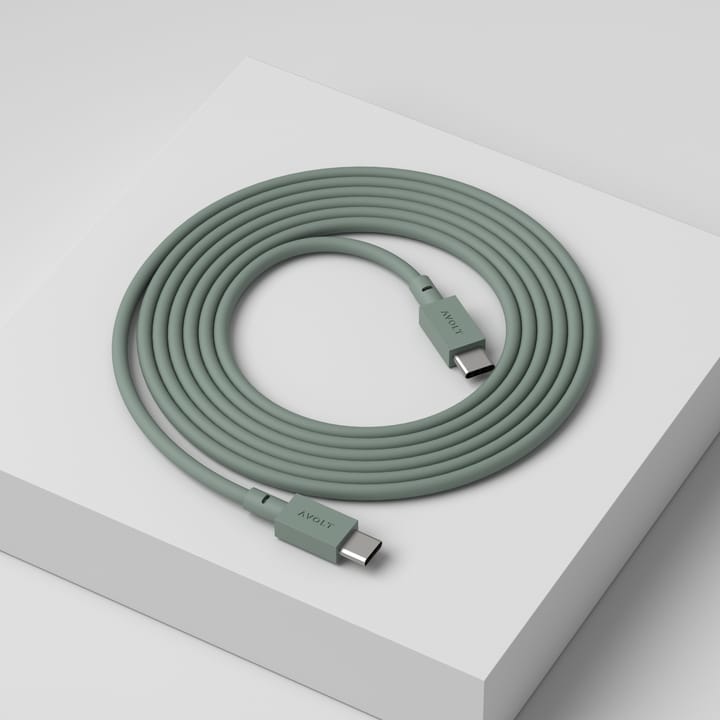 Cable 1 USB-C para USB-C cabo de carregamento 2 m - Oak green - Avolt