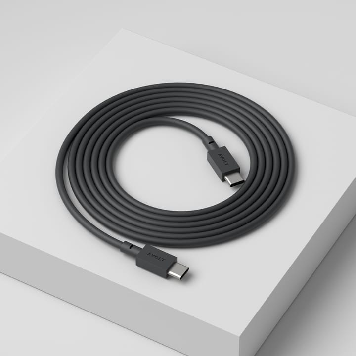 Cable 1 USB-C para USB-C cabo de carregamento 2 m - Stockholm black - Avolt