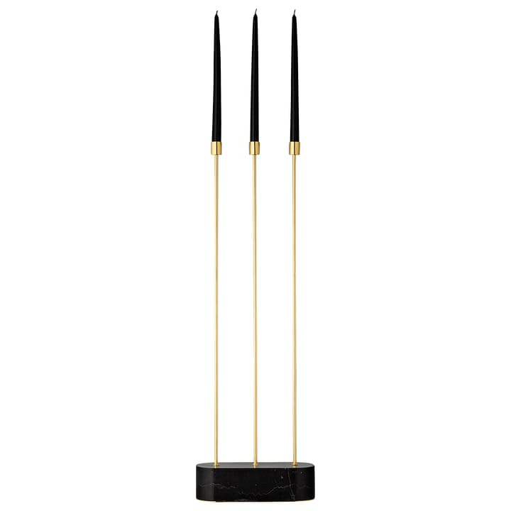 Suporte de velas Grasil floor, preto-dourado AYTM