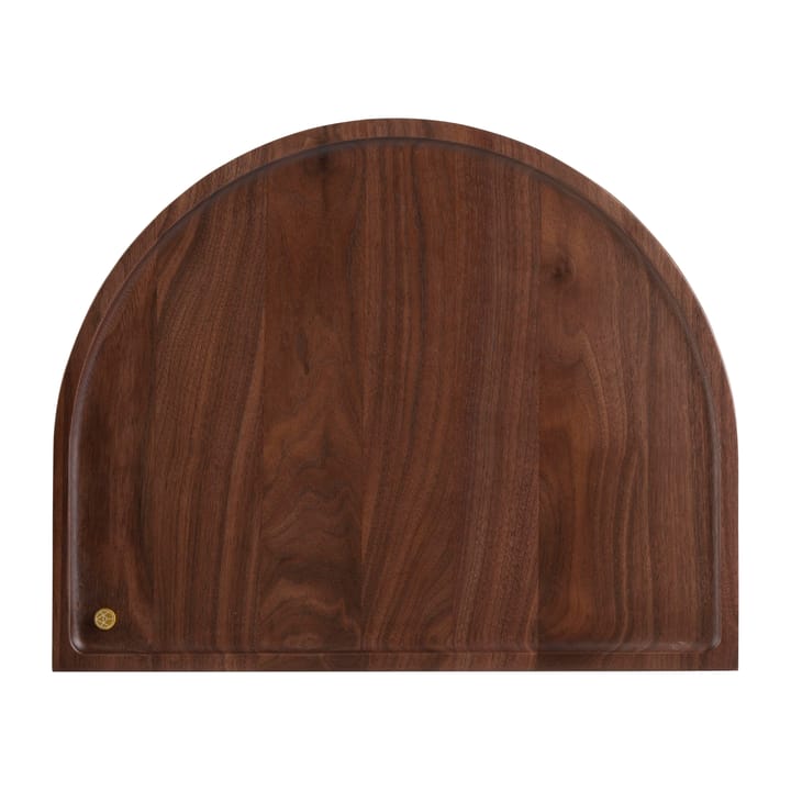 Tabuleiro Sessio rundad 32x40 cm - Walnut - AYTM