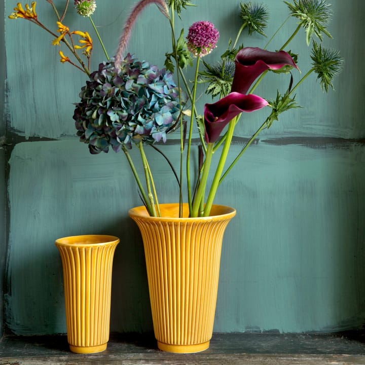 Vaso brilhante Daisy Ø20 cm, Amarelo Bergs Potter