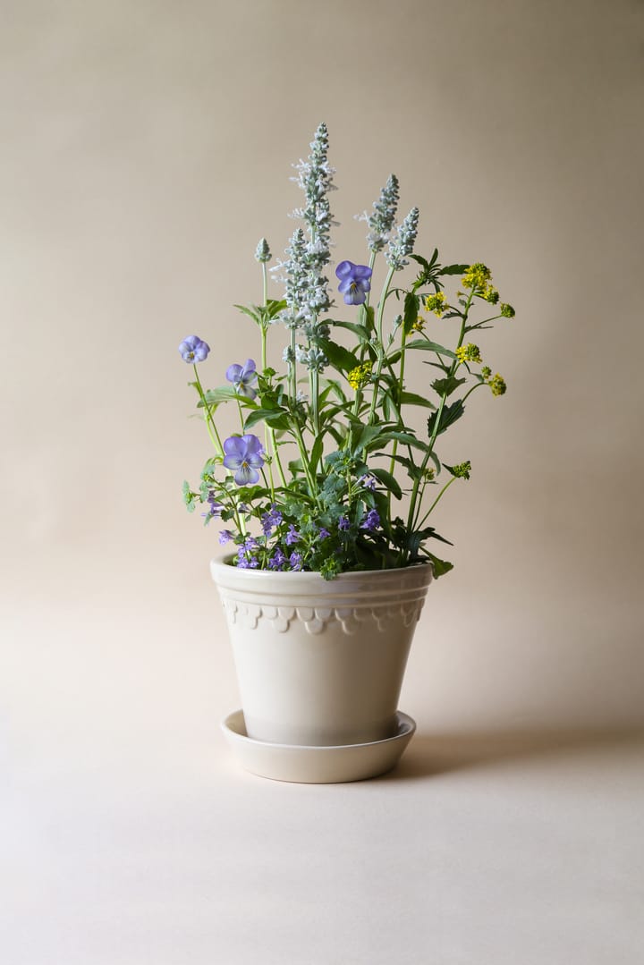 Vaso de flores Copenhagen brilhante Ø10 cm, Sandstone Bergs Potter