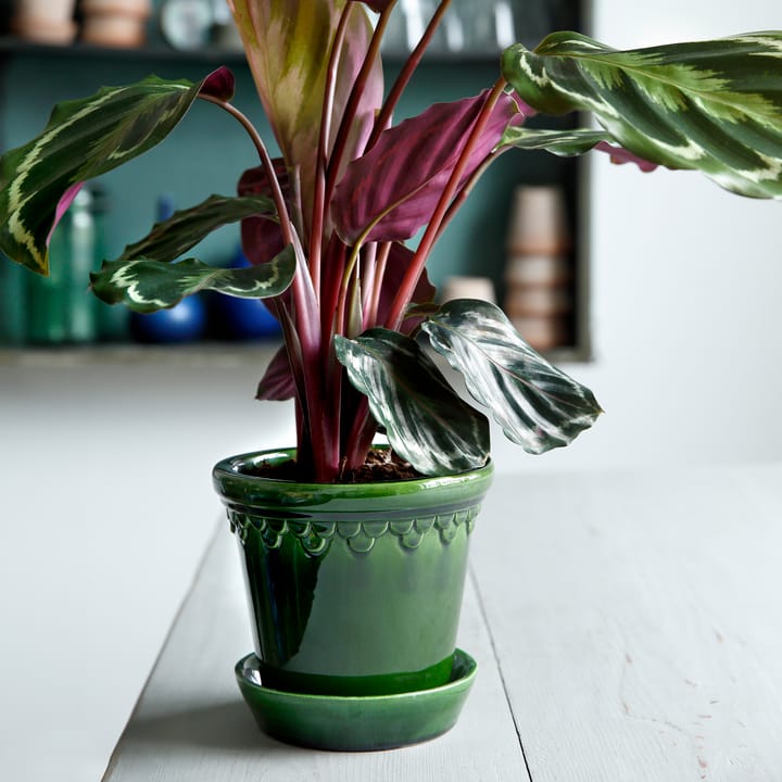 Vaso de flores Copenhagen brilhante Ø18 cm - Verde - Bergs Potter