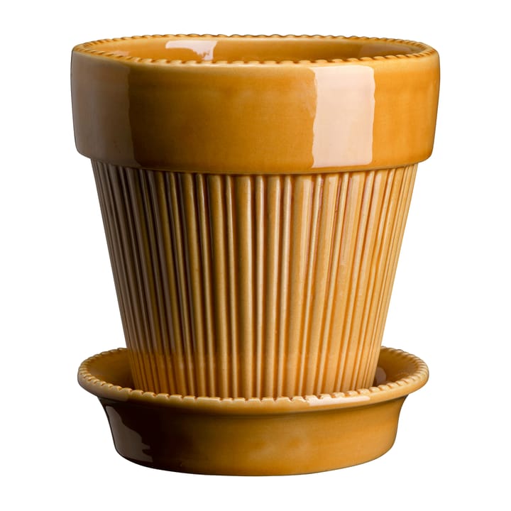 Vaso vidro Simona Ø18 cm - Amarelo - Bergs Potter