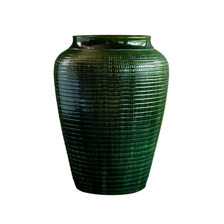 Vaso Willow vidrado 25 cm - Green emerald - Bergs Potter