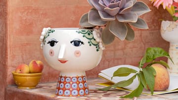 Vaso de flores com pé Eva Ø15,5 cm - Vermelho - Bjørn Wiinblad