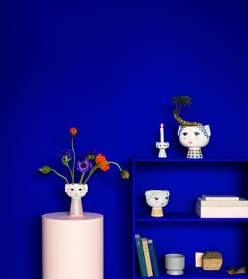 Vaso de flores com pé Eva Ø21 cm - Azul - Bjørn Wiinblad