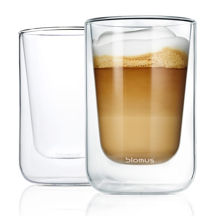 Copo térmico para cappuccino Nero, 2 un. - Clear - blomus