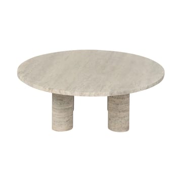 Mesa de centro Volos L Ø75 cm - Travertine - blomus