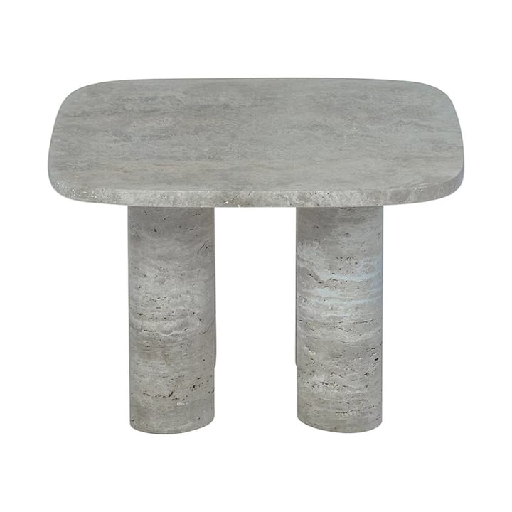 Mesa lateral Volos S 52x52 cm - Silver Travertine - blomus