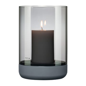 Porta-vela com vela Calma Ø15 cm - Gray-smoke - blomus