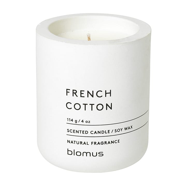 Vela perfumada Fraga 24 horas - French Cotton-Lily White - Blomus