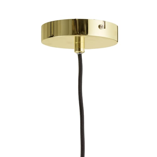 Candeeiro de teto com cesto Bloomingville - transparente-dourado - Bloomingville