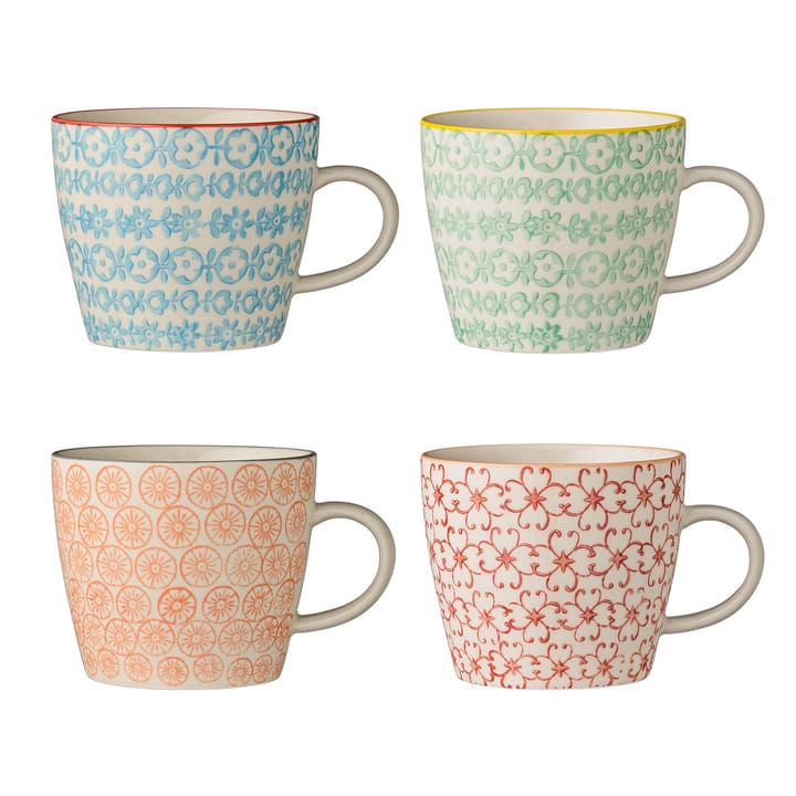 Caneca Carla conjunto de 4 multi - undefined - Bloomingville