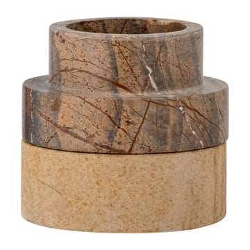 Dalin castiçais-suportes de vela Ø9 cm - Sand stone - Bloomingville