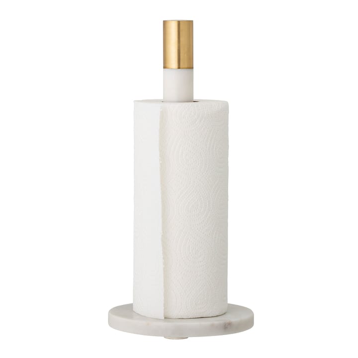 Porta-rolo de papel de cozinha em mármore Emira 32 cm, branco Bloomingville