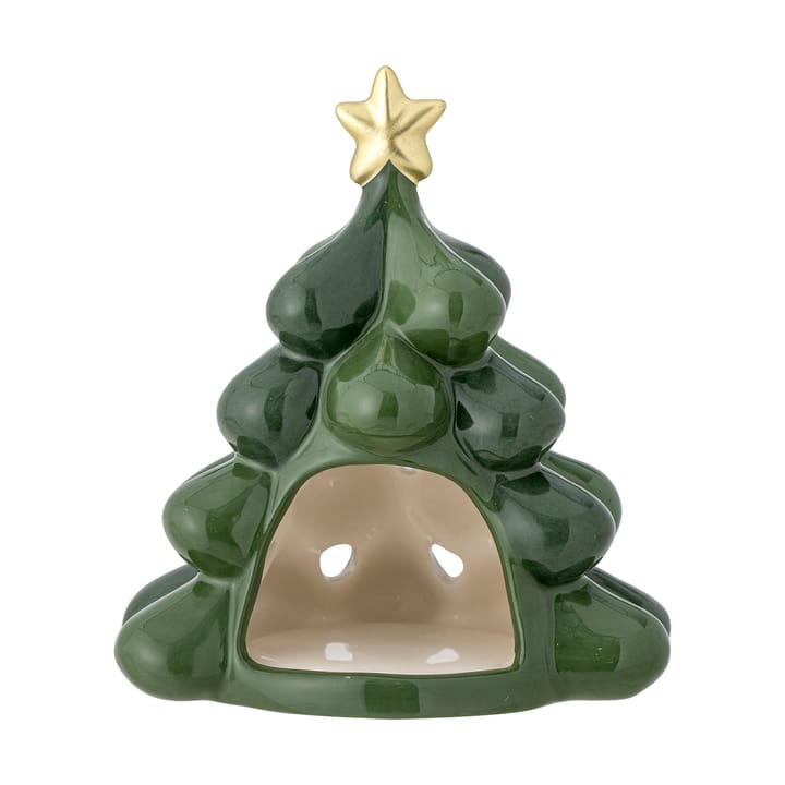 Porta-velas Elof árvore de Natal 13,5 cm - Verde - Bloomingville