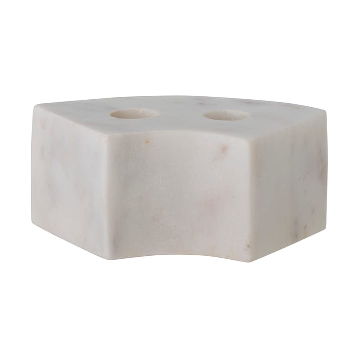 Suporte de velas Florida 14,5x6x7,5 cm - White marble - Bloomingville