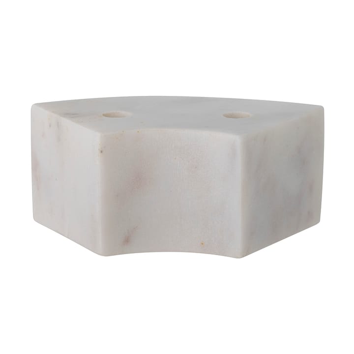 Suporte de velas Florida 14,5x6x7,5 cm - White marble - Bloomingville