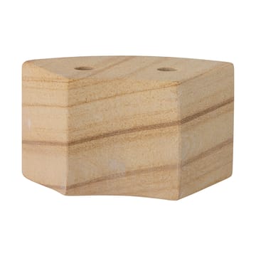 Suporte de velas Florida 14,5x8x7,5 cm - Natural sandstone - Bloomingville