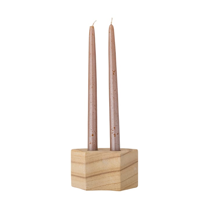 Suporte de velas Florida 14,5x8x7,5 cm - Natural sandstone - Bloomingville