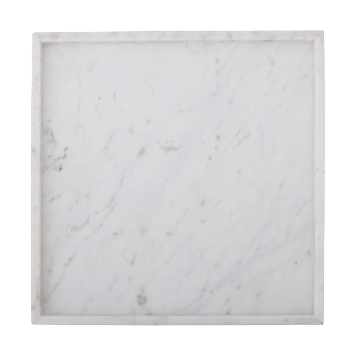 Tabuleiro decorativo Majsa 35x35 cm - White marble - Bloomingville