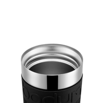 Caneca cromada com prensa Bodum Travel - preto - Bodum