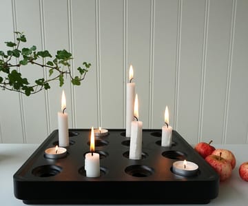 Suporte de velas preto Stumpastaken - grande - Born In Sweden