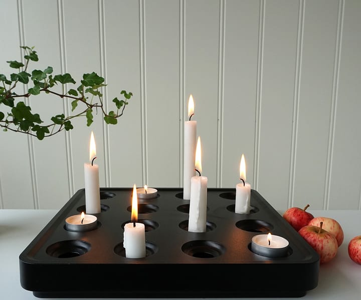 Suporte de velas preto Stumpastaken, grande Born In Sweden