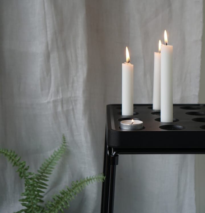 Suporte de velas preto Stumpastaken, grande Born In Sweden