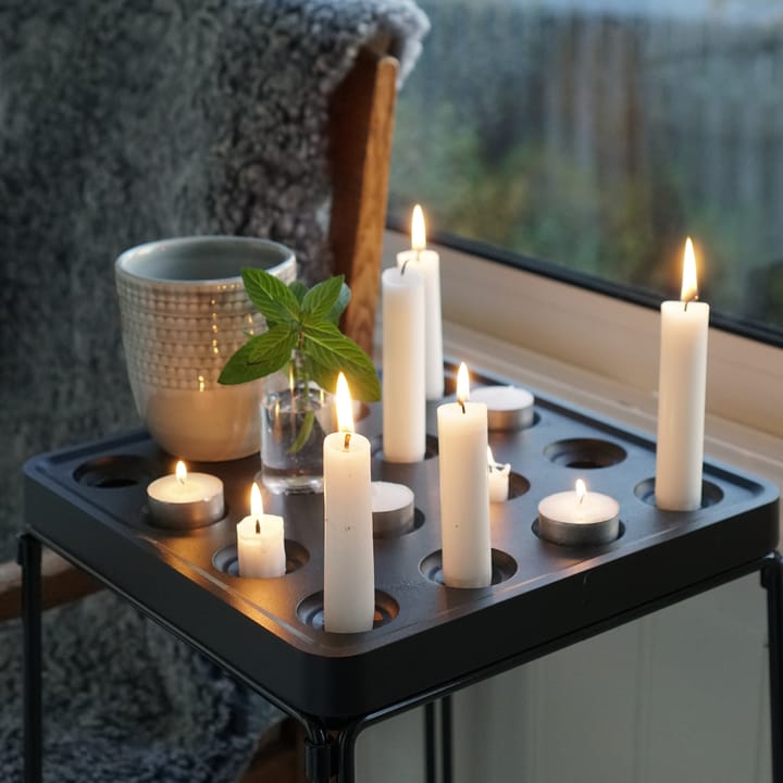 Suporte de velas preto Stumpastaken, grande Born In Sweden