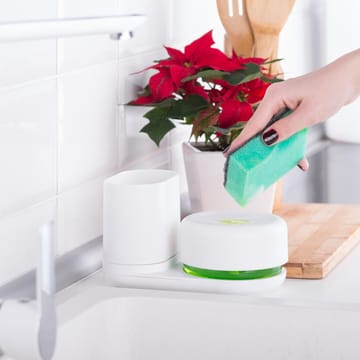 Dispensador de detergente de louça com compartimentos - branco - Bosign