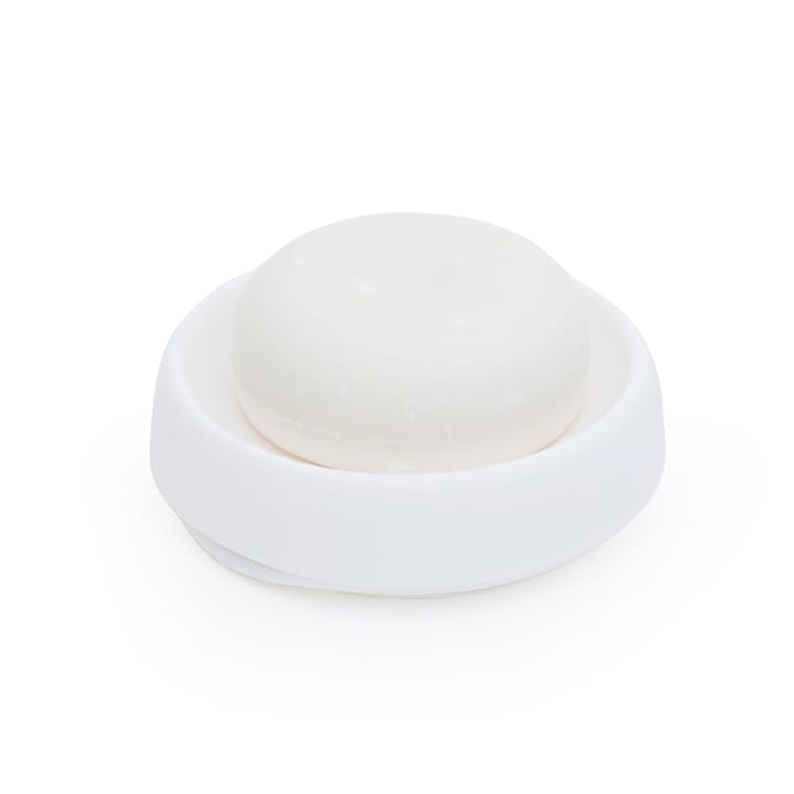 Saboneteira em silicone com escoamento Médio - Branco - Bosign