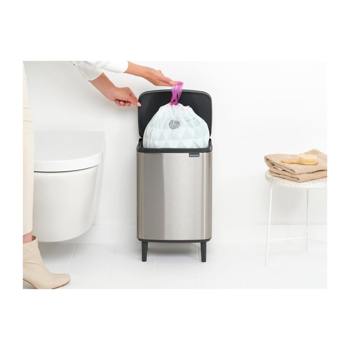 Bo caixote de lixo alto 12 L - Aço escovado matte - Brabantia