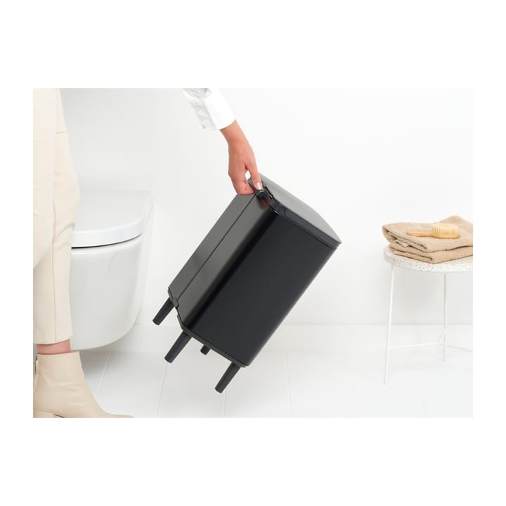 Bo caixote de lixo alto 12 L - Preto matte - Brabantia