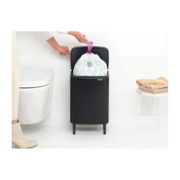 Bo caixote de lixo alto 12 L - Preto matte - Brabantia